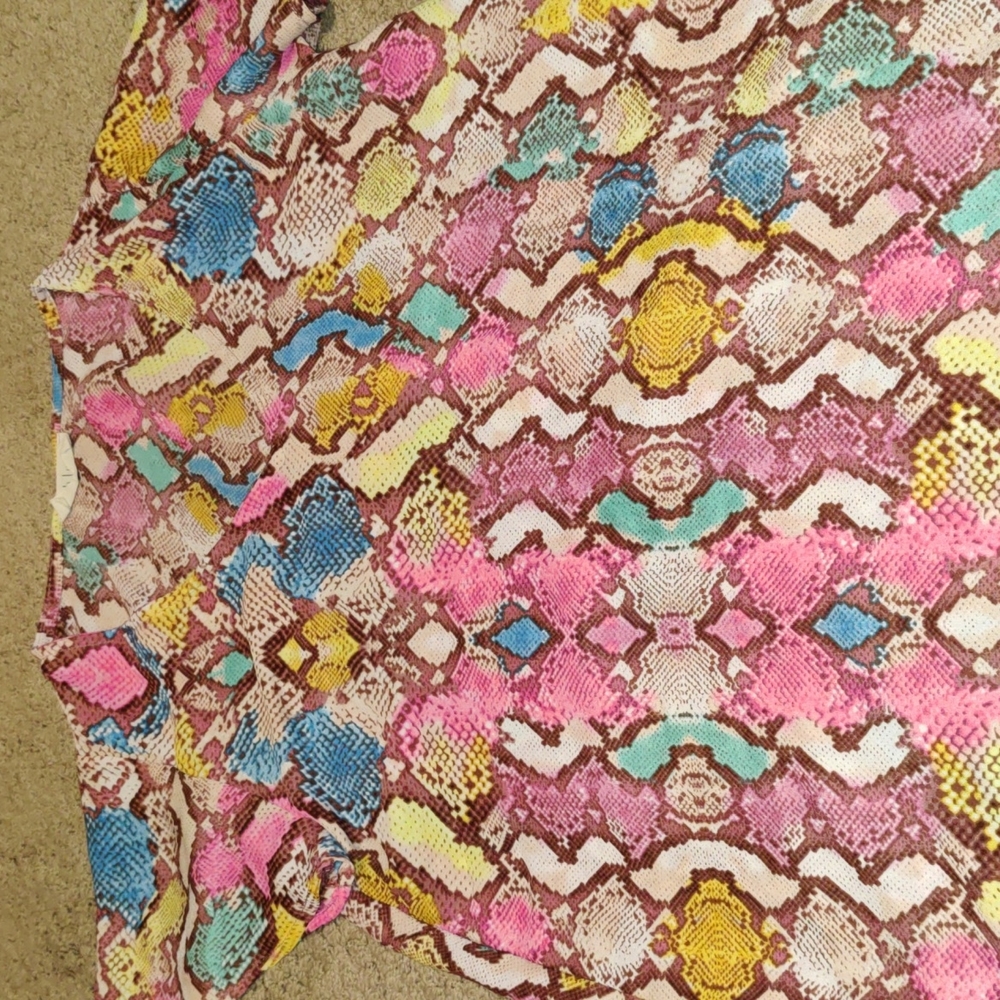 Ladies Pastel Snake Design Blouse Top